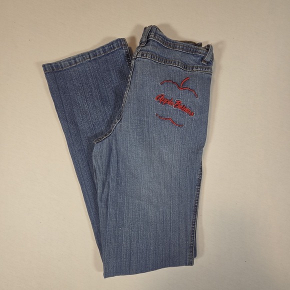 Apple Bottoms Denim - Vintage Apple Bottom Jeans Embroidered Picked Fresh Daily Bootcut Women's Size 4